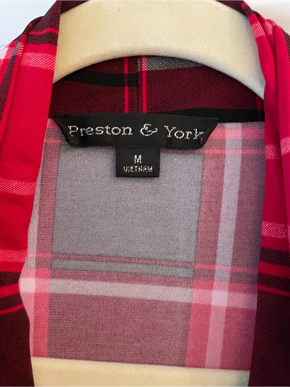 Preston & York Red and Black Plaid Maxi Dress - Picture 2 of 5